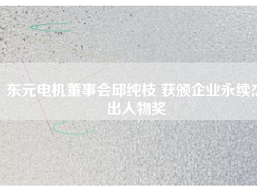 東元電機(jī)董事會(huì)邱純枝 獲頒企業(yè)永續(xù)杰出人物獎(jiǎng)