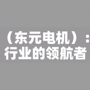 TECO(東元電機(jī)):電機(jī)行業(yè)的領(lǐng)航者