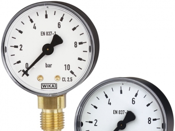 111.10, 111.12波登管壓力表，銅合金材質(zhì)