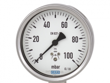 632.50, 633.50膜盒式壓力表，不銹鋼材質(zhì)