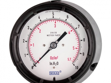 612.34, 632.34, 633.34膜盒式壓力表，銅合金或不銹鋼材質(zhì)