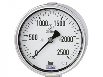 PG23HP-S波登管壓力表，不銹鋼材質(zhì)