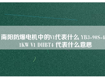 南陽防爆電機(jī)中的V1代表什么 YB3-90S-4 1.1KW V1 DIIBT4 代表什么意思