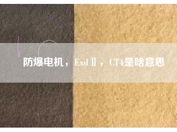 防爆電機(jī)，ExdⅡ，CT4是啥意思