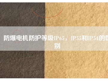 防爆電機(jī)防護(hù)等級(jí)IP65，IP55和IP54的區(qū)別