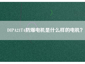DIPA21T4防爆電機(jī)是什么樣的電機(jī)？