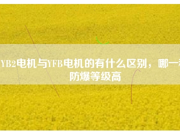 YB2電機(jī)與YFB電機(jī)的有什么區(qū)別，哪一種防爆等級(jí)高