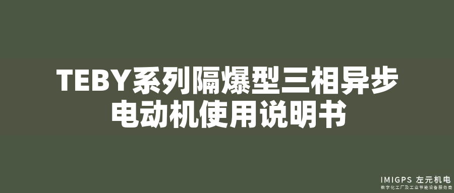 TEBY系列隔爆型三相異步電動(dòng)機(jī)使用說明書
