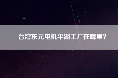 臺(tái)灣東元電機(jī)平湖工廠在哪里？
