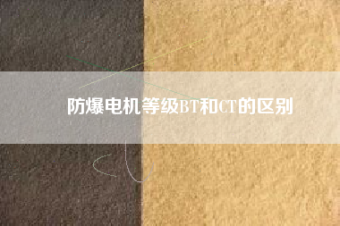 防爆電機等級BT和CT的區(qū)別 防爆電機等級BT和CT的區(qū)別